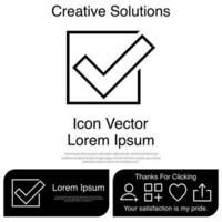 Tick Icon Vector EPS 10
