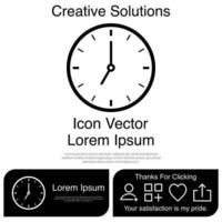 Clock Icon Vector EPS 10