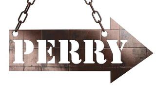 perry word on metal pointer photo