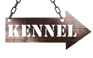 kennel word on metal pointer photo