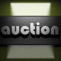 auction word of iron on carbon photo