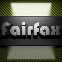 fairfax palabra de hierro sobre carbono foto