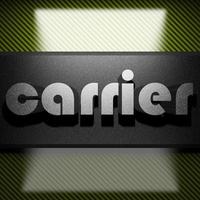 carrier word of iron on carbon photo