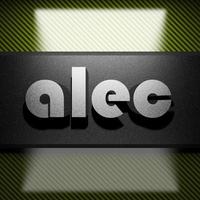 alec word of iron on carbon photo