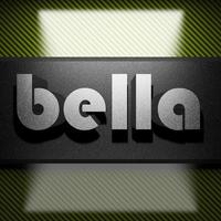 bella word of iron on carbon photo