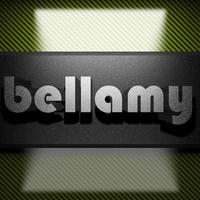 bellamy word of iron on carbon photo