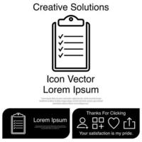 Clipboard Icon Vector EPS 10