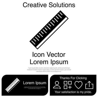 Ruler Icon Vector EPS 10