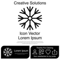 Snowflake Icon Vector EPS 10