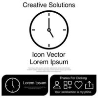 Clock Icon Vector EPS 10