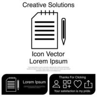 Note Icon Vector EPS 10