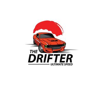 drifter car sport vector