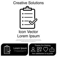 Clipboard Icon Vector EPS 10