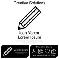 Pencil Icon Vector EPS 10