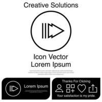 Play Button Icon Vector EPS 10