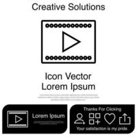 Play Button Icon Vector EPS 10
