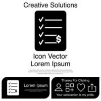 Bill Icon Vector EPS 10