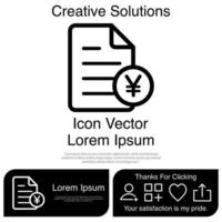 factura, icono, vector, eps, 10 vector