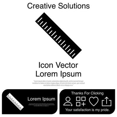 Ruler Icon Vector EPS 10