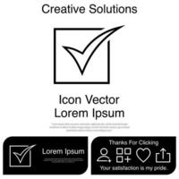 Tick Icon Vector EPS 10