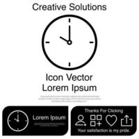 Clock Icon Vector EPS 10
