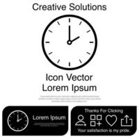 Clock Icon Vector EPS 10