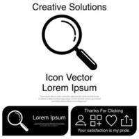 Magnifying Glass Icon Vector EPS 10