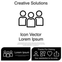 People Icon Vector EPS 10