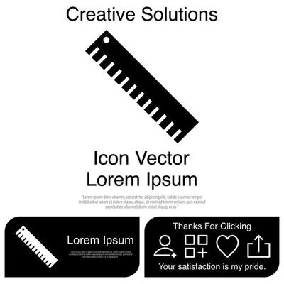 Ruler Icon Vector EPS 10