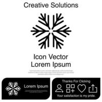 Snowflake Icon Vector EPS 10