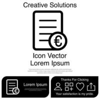 Bill Icon Vector EPS 10