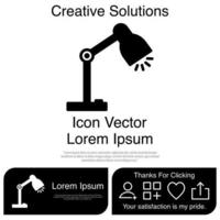 Table Lamp Icon Vector EPS 10