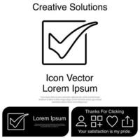 Tick Icon Vector EPS 10