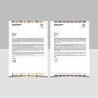 Professional Letterhead Design Vector Template With Logo Item