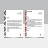 Professional Letterhead Design Vector Template With Logo Item