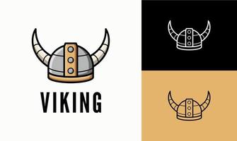 logotipo de casco vikingo adecuado para el logotipo de esport, vector de casco vikingo.