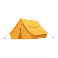 flat design tent isolated on white background