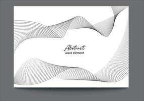 Abstract wave element background vector