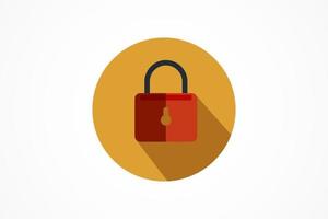 simple lock icon vector