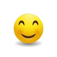 cara feliz emoji vector