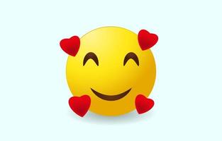 Happy Emoji Cartoon Face vector