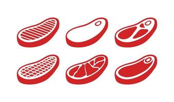 beef meat element design vector