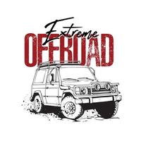 offroad extreme sport artwork vector