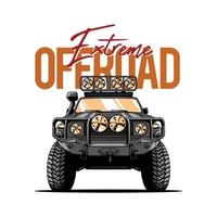 offroad extreme sport artwork vector