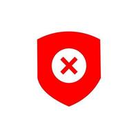 Set of security shield icons, security shields logotypes with check mark and padlock. Security shield symbols. Vector illustration.