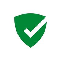 Shield Check Mark Icon Vector Illustration