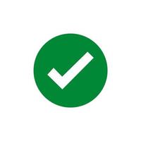 Check mark icon vector design