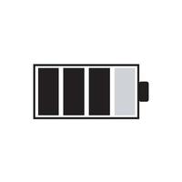 Battery charge indicator icon. Vector illustration. on white background