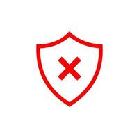 Set of security shield icons, security shields logotypes with check mark and padlock. Security shield symbols. Vector illustration.