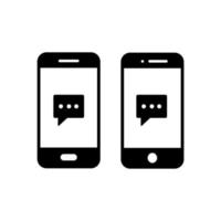 smartphone icon. handphone icon flat design. vector